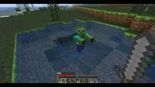 STUPID ZOMBIE IN MINE CRAFT!!! (read description)