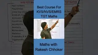 Best Course For KVS NVS EMRS TGT Maths | Paid course for Kvs tgt Maths | Maths Preparation for KVS