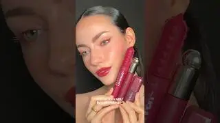 FULL FACE USING ONLY BURGUNDY MAKEUP 🍒 yay or nay?