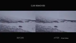 How to Remove a Car from an Ice Landscape using Adobe After Effects & Mocha Pro? | VFX Tutorial