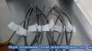 wire cable flag labeling machine semi automatic sticker folding labeller equipment