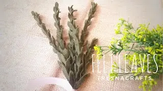 DIY HOW TO MAKE FELT LEAVES || TUTORIAL MAHAR STEP 8