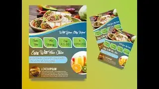 How to make Food Brochure Designs in corel draw x7 by Graphics Designs