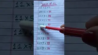 #table of 11