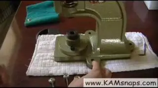 How to Attach Full Cap Metal Snaps with KAM Snap Press