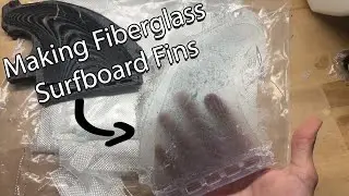 Making fiberglass surfboard fins from a 3d printed mold!