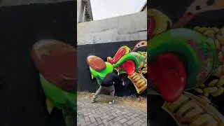 САМЫЙ БЕЗУМНЫЙ СТИЛЬ ПЕРСОНАЖЕЙ ГРАФФИТИ 😱 @helloswodshit #graffiti #graffitiart #shorts
