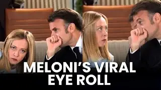 PM Meloni&rsquo;s Eye Roll After Macron&rsquo;s &lsquo;Secret Whisper&rsquo; At G7 Meet Goes Viral
