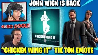Streamers React To Chicken Wing It TIkTok Emote In Fortnite Item Shop Today