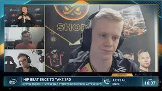 Aerial emotional interview after loss vs. NiP  in Dreamhack Masters Spring
