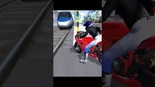 Bullet Train Crash Motorcycle#shorts#Android Gameplay# 3d Driving Class#BHH
