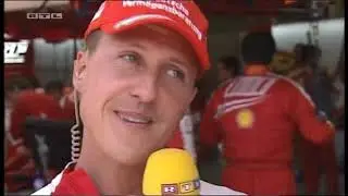 F1 European GP Valencia 2009 - Schumacher about his failed Ferrari comeback (RTL, German)