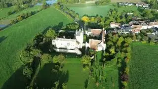 Bridor&eacute; Castle Medieval military fortress by DRONE. - Loire Valley France - ECTV