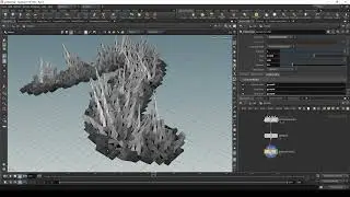 Создание растущих кристаллов | Procedural Animation | Houdini | Tutorial