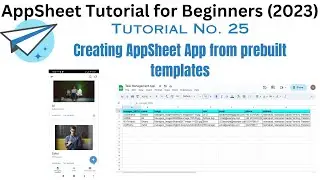 Creating Customers Resource Management App in Less than 5 minutes from prebuilt AppSheet Template.