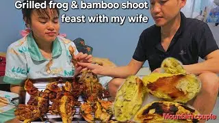 Two hearts, one tiny room, and grilled frog with bamboo shoots for dinner | Mountain couple