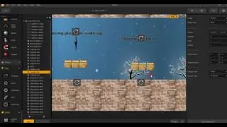 Buildbox Tutorial 1, object wake up on collision based and Moving object