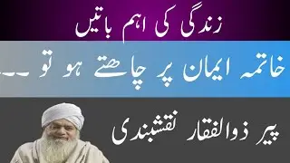 Imaan Par Khushkhabri Wali Maut Chahte Ho? Peer Zulfiqar Naqshbandi Ka Dil Hila Dene Wala Bayan