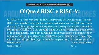 RISC-V - Registradores, Instruções e Assembly