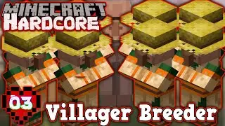 💯How to Make Villager Breeder 1.16 & Bedrock 💯 100 Days HARDCORE Minecraft? 💯 Ep.03: Day 34-44 💯