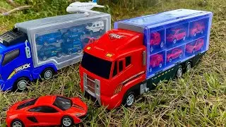 Menemukan Dan Merakit Mobil Mainan, Mobil Polisi, Truk Oleng, Mobil Ambulan, Truk Pasir, Truk Molen,