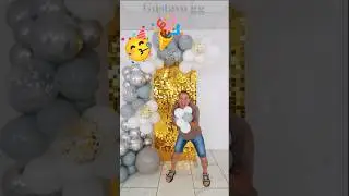 💛 Simple birthday decoration 🥳 Birthday decoration ideas at home ✨ balloon decoration ✨ #balloon