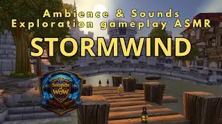 Sounds of WoW - Stormwind - Ambience & Sounds - No music - Gameplay ASMR to fall asleep to