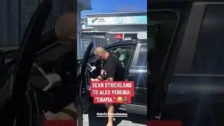 When Alex Pereira bumped into Sean Strickland at a gas station 😅 (via alexpoatanpereira/IG)