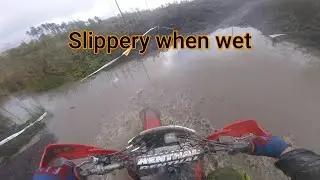 Enduro World Wales Splashing around in puddles