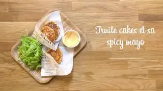 Truite cakes, sauce mayonnaise piment&eacute;e