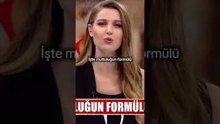 Mutluluğun form&uuml;l&uuml; bir sen bir ben