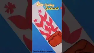 Boho painting Bookmark 😍 |  Beautiful Bookmark mark | #bookmark #bohopainting #art #shorts #viral