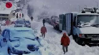 Japan in a blizzard bomb! Heavy snow creates chaos in Gifu Prefecture!