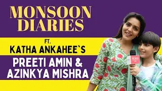 Azinkya Mishra and Preeti Amin of Katha enjoy Mumbai Monsoons