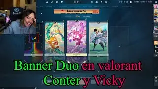 BANNER DUO DE CONTER Y VICKY #conterstine #vickypalami #twich