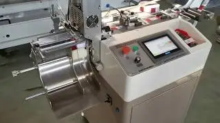 JC-3080D Ultrasonic Clothing Satin Ribbon Label Cutting Machine With Stacker