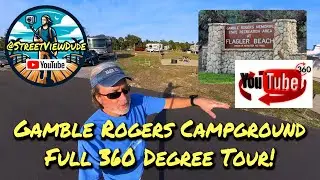Gamble Rogers State Park Campground 360 Degree Video Tour!