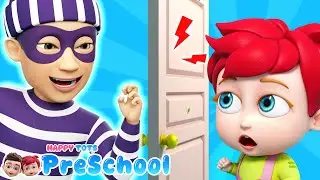 Who's At the Door? Don't Open The Door To Strangers | Nursery Rhymes & Kids Songs | Happy Tots