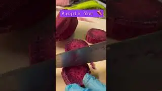 Purple Yam or ube  #ube #shorts #asmr #viral #trending #short  #youtubeshorts #satisfying