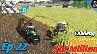 FS 22 Farming Challeng Multiplayer $10 Million | 1v1 farind lay challenge Ep 22