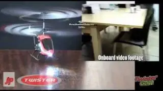 TwisterCam - the first truly affordable indoor micro R/C heli video platform!