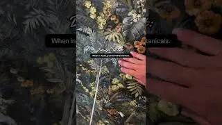 Navy Bold Tropical Paradise Botanical Wallpaper | Tropical Wallpaper | Botanical Wallpaper | Floral