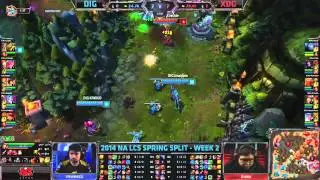 [NA LCS 2014] W2D1 - DIG vs XDG