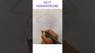 Easy Human figure| For kids #drawing #oilpastel #viral #youtubeshorts #trending #art #figure
