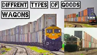 | Different Types Of Goods Wagons | Indian Railways | Train Lovers Jyoti |