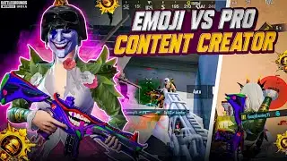 EMOJI VS PRO CONTENT CREATOR 🔥 60 Fps Player Can Beat Them 🔱 BGMI 