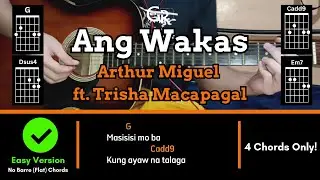 Ang Wakas - Arthur Miguel ft. Trisha Macapagal | EASY! Guitar Tutorial (CHORDS, STRUMMING PATTERN)