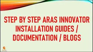 Steps By Step ARAS Innovator PLM Tool Installation Help | TechPLM