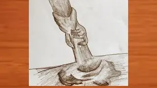 How to draw a hands pencil sketch || drawing for hands step by step - pencil sketch