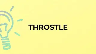 What is the meaning of the word THROSTLE?